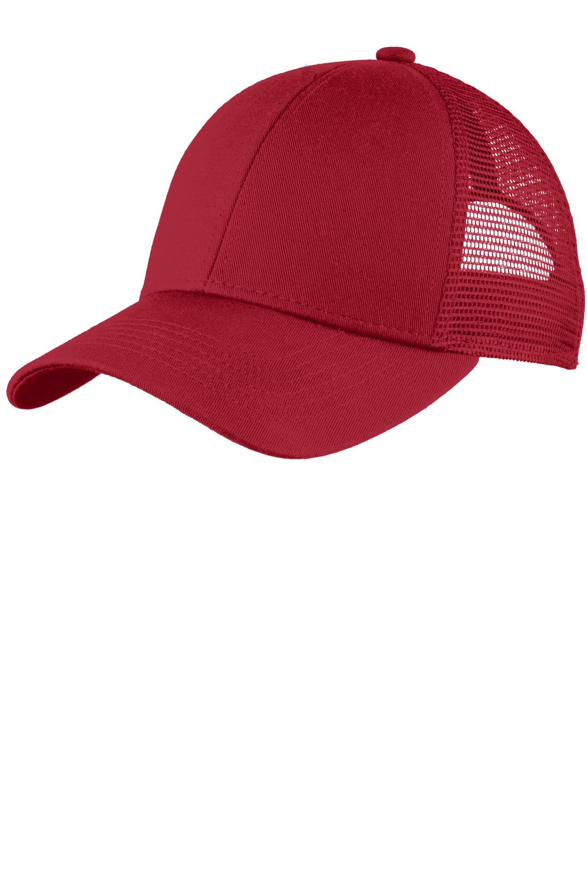 Port Authority Adjustable Mesh Back Cap Unisex Accessories Hats & Caps