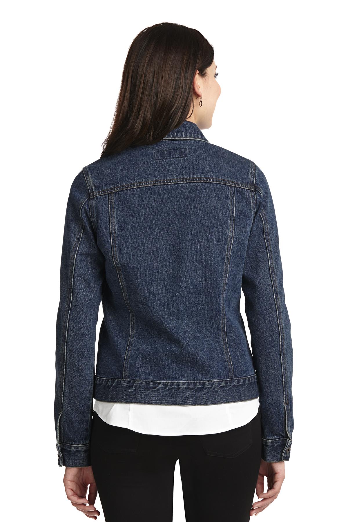 Port Authority Women's Denim Jacket. L7620 Womens Apparel Jackets & Vests
