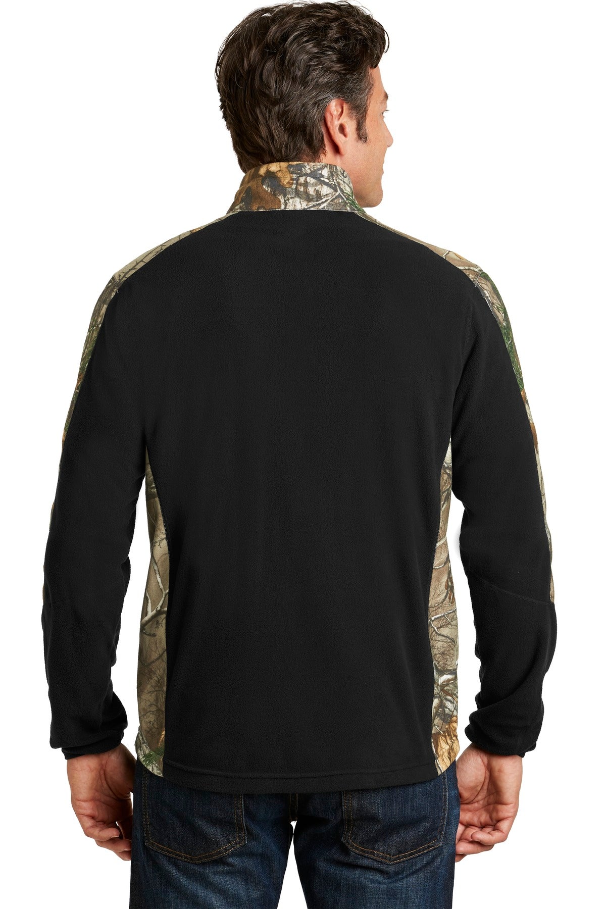 Port Authority Men's Camouflage Microfleece Full-Zip Jacket. F230C Mens Apparel Jackets & Vests