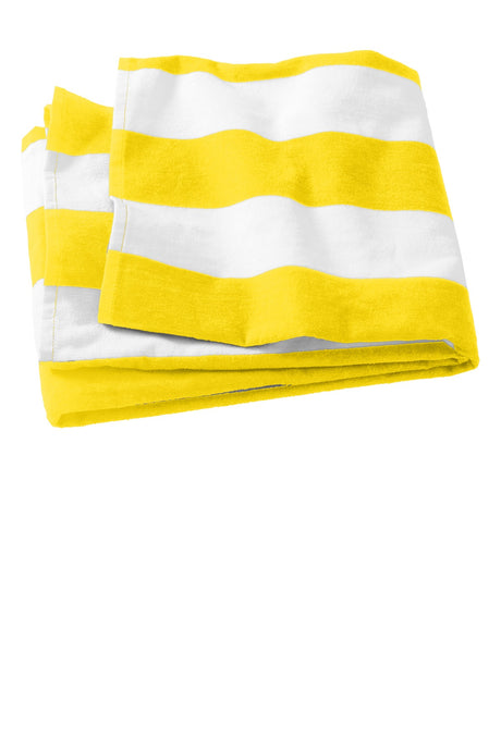 Port Authority Cabana Stripe Beach Towel. PT43 Unisex Accessories Robes & Towels