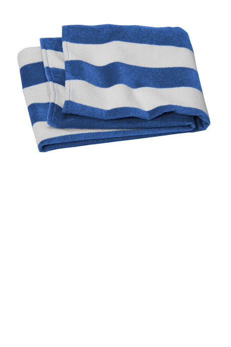 Port Authority Value Cabana Stripe Beach Towel PT45 Unisex Accessories Robes & Towels
