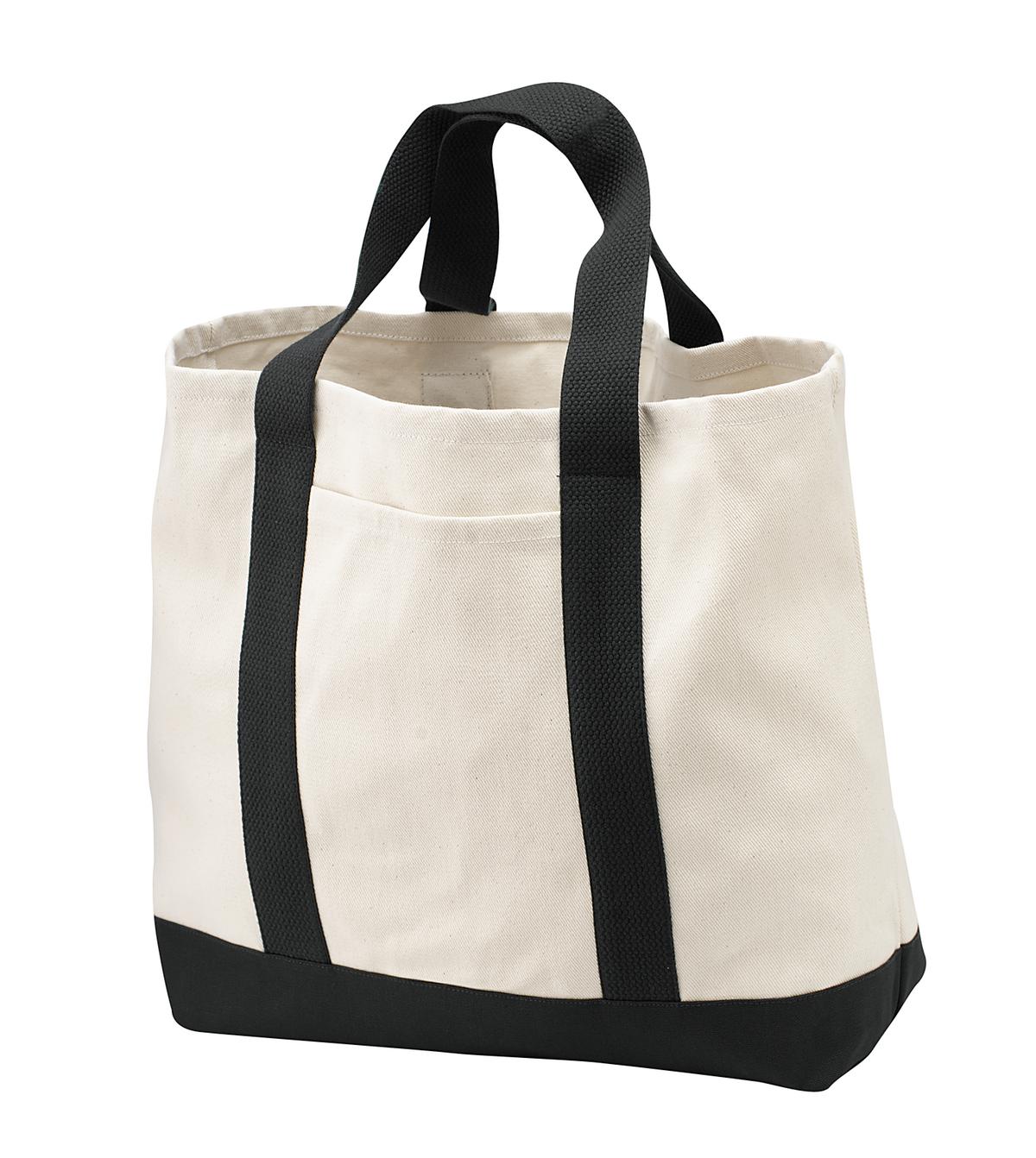 Port Authority - Ideal Twill Two-Tone Shopping Tote. B400 Unisex Accessories Bags & Backpacks