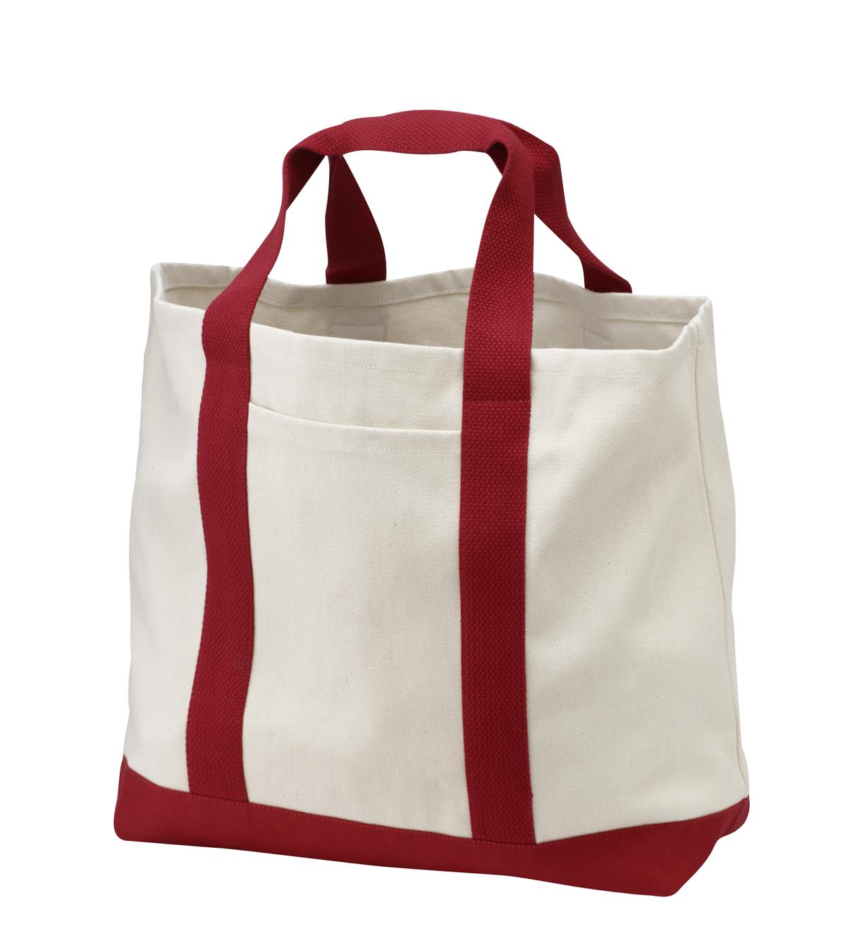 Port Authority - Ideal Twill Two-Tone Shopping Tote. B400 Unisex Accessories Bags & Backpacks