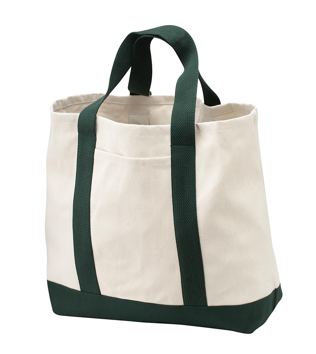 Port Authority - Ideal Twill Two-Tone Shopping Tote. B400 Unisex Accessories Bags & Backpacks