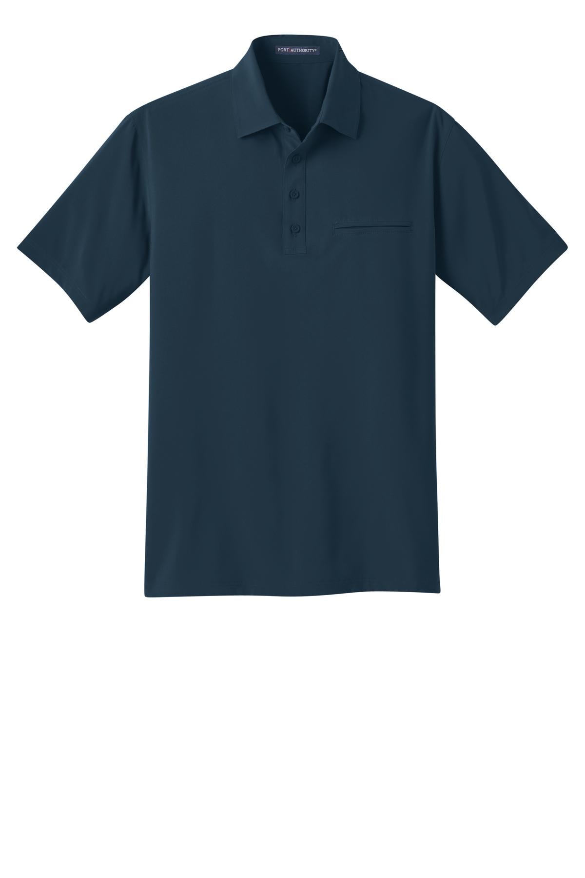 Port Authority Men's Ultra Stretch Pocket Polo. S650 Mens Apparel Shirts & Tops