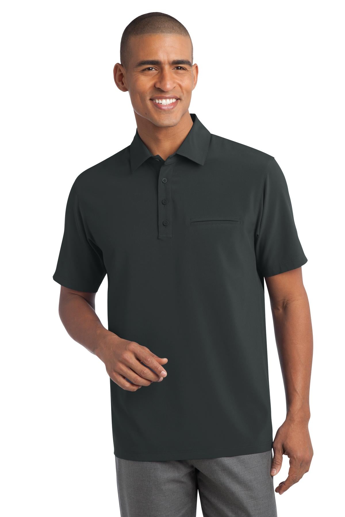 Port Authority Men's Ultra Stretch Pocket Polo. S650 Mens Apparel Shirts & Tops