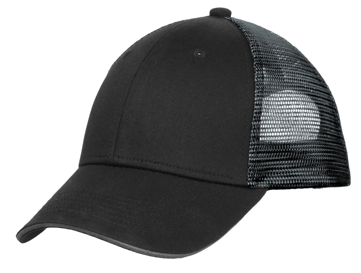 Port Authority Double Mesh Snapback Sandwich Bill Cap Unisex Accessories Hats & Caps