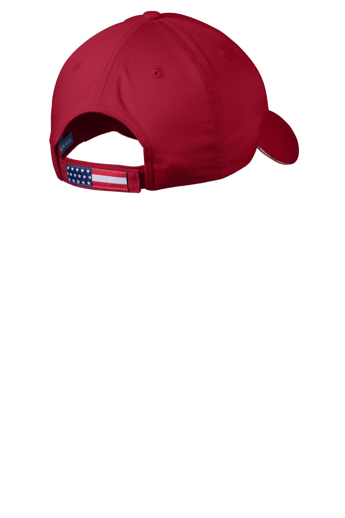 Port Authority Americana Flag Sandwich Cap Unisex Accessories Hats & Caps