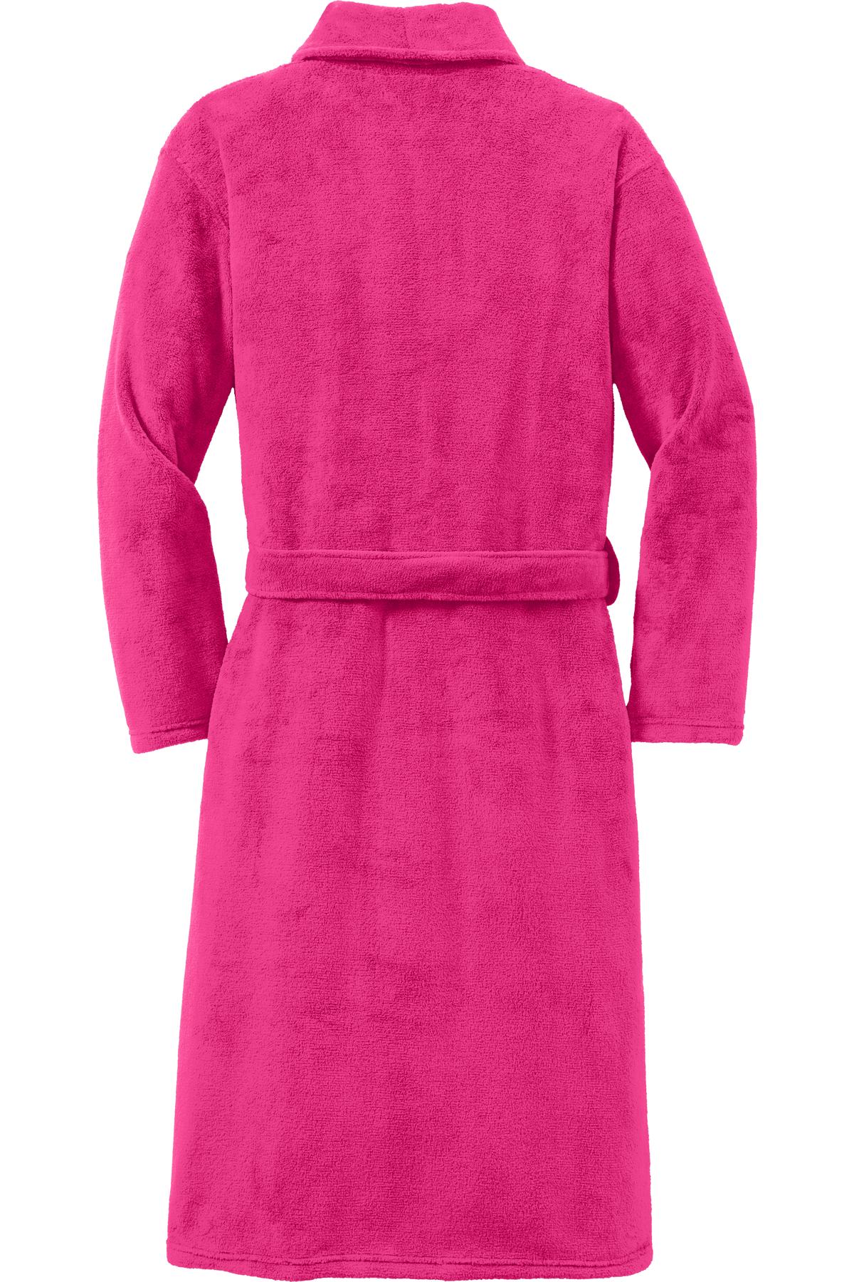 Port Authority Plush Microfleece Shawl Collar Robe. R102 Unisex Accessories Robes & Towels
