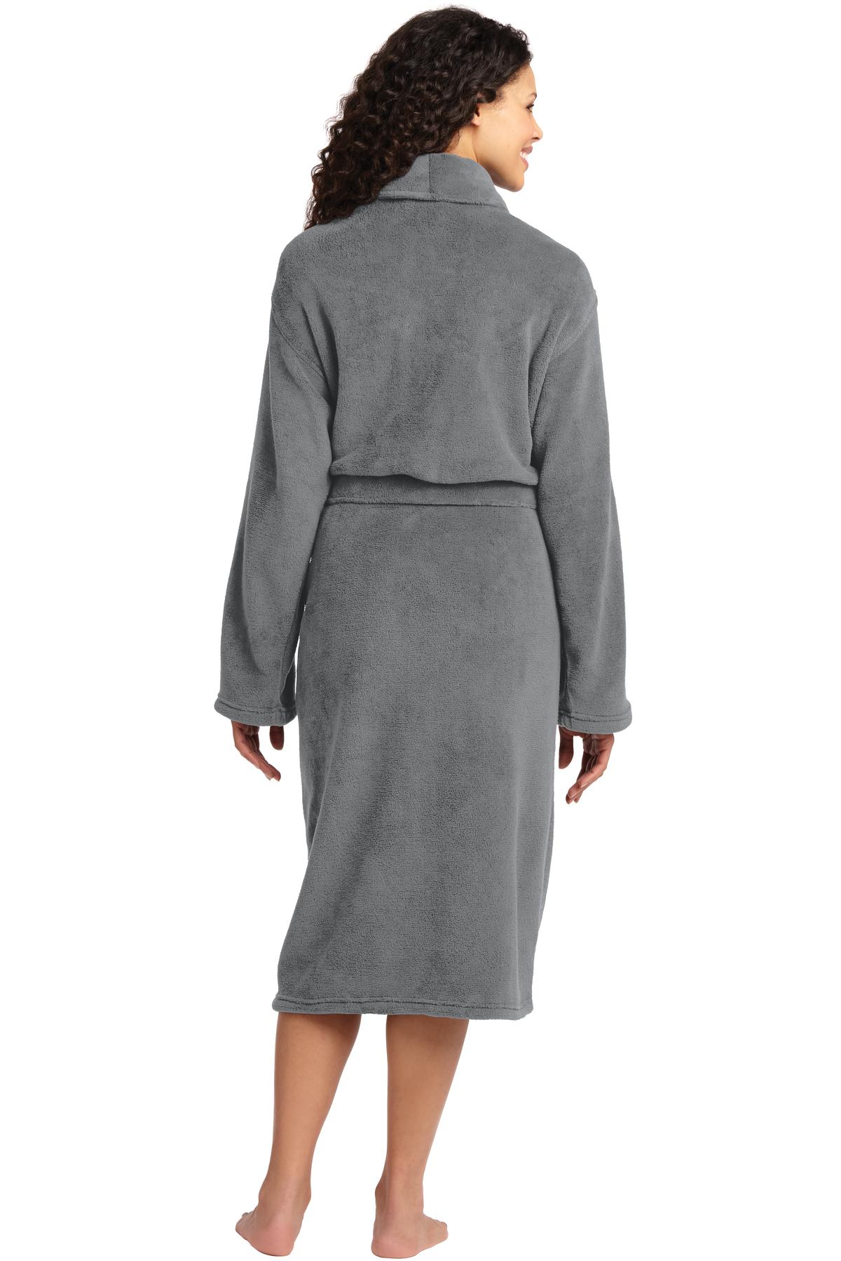 Port Authority Plush Microfleece Shawl Collar Robe. R102 Unisex Accessories Robes & Towels