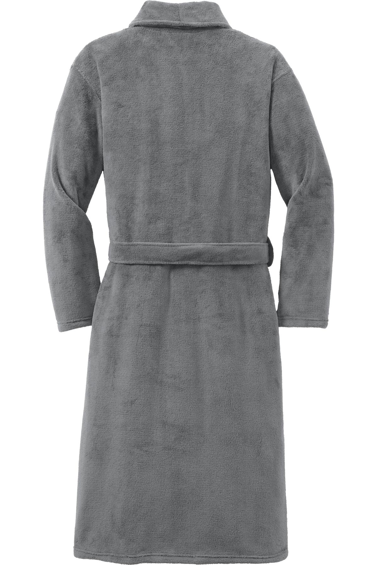 Port Authority Plush Microfleece Shawl Collar Robe. R102 Unisex Accessories Robes & Towels