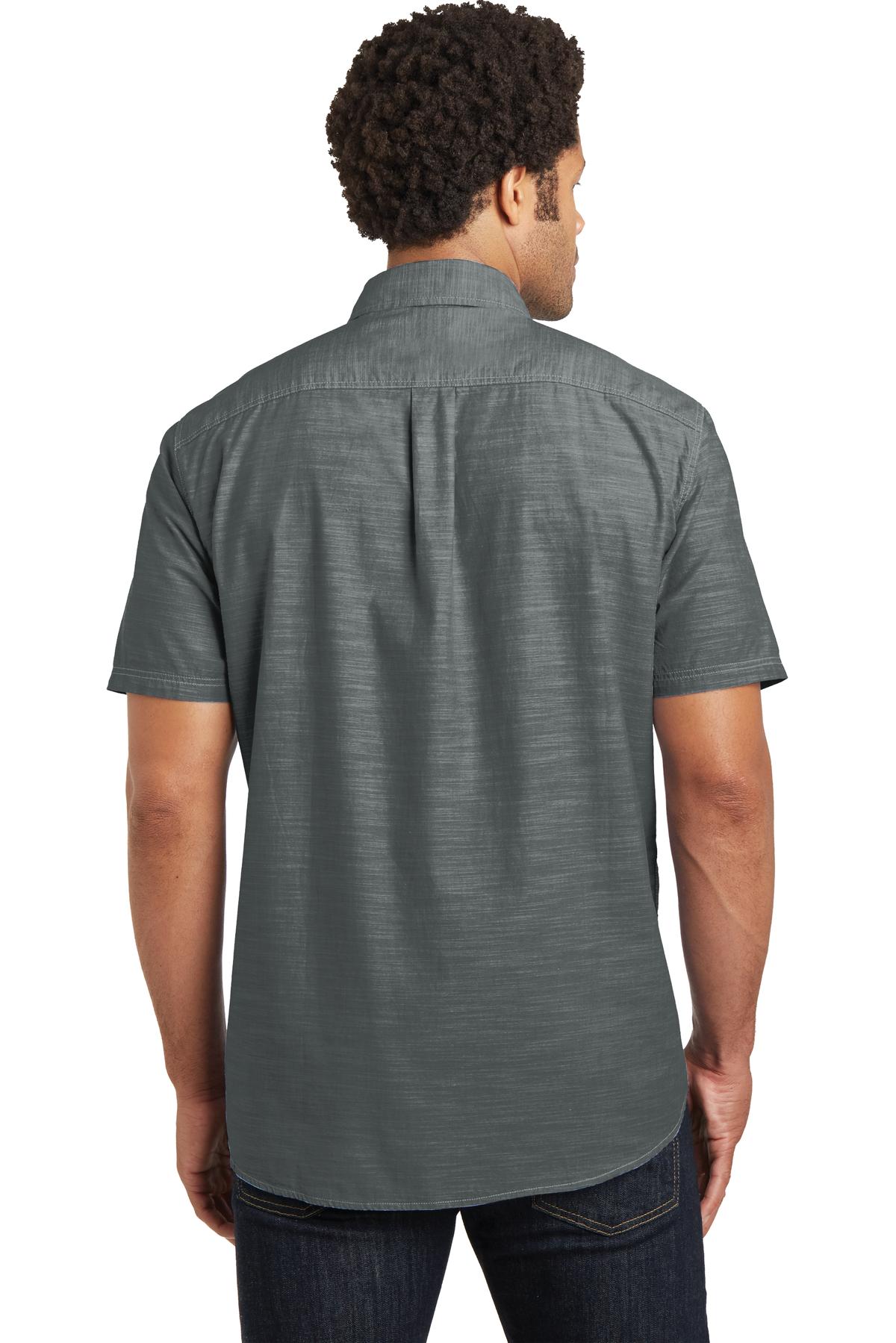 District Made Men's Short Sleeve Washed Woven Shirt DM3810 District