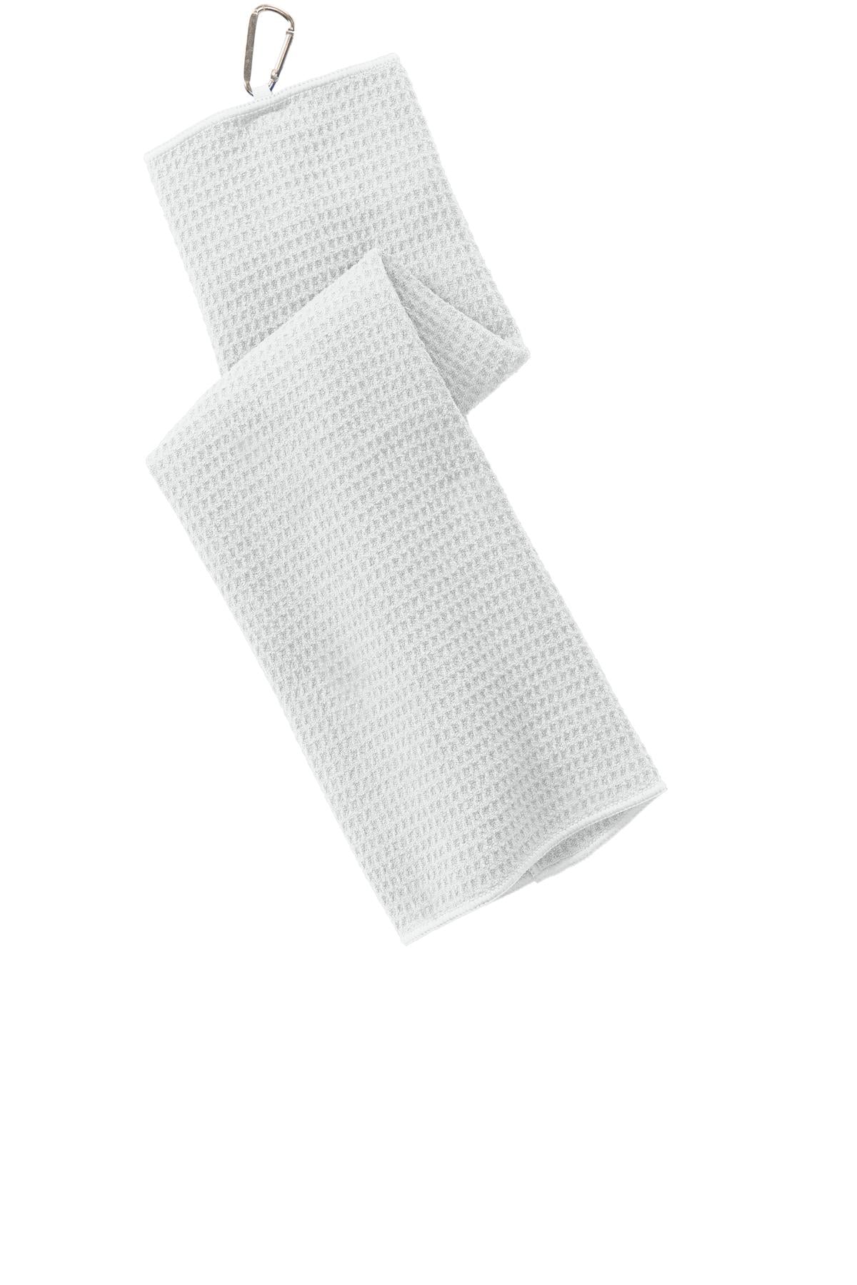 Port Authority Waffle Microfiber Golf Towel. TW60 Unisex Accessories Robes & Towels