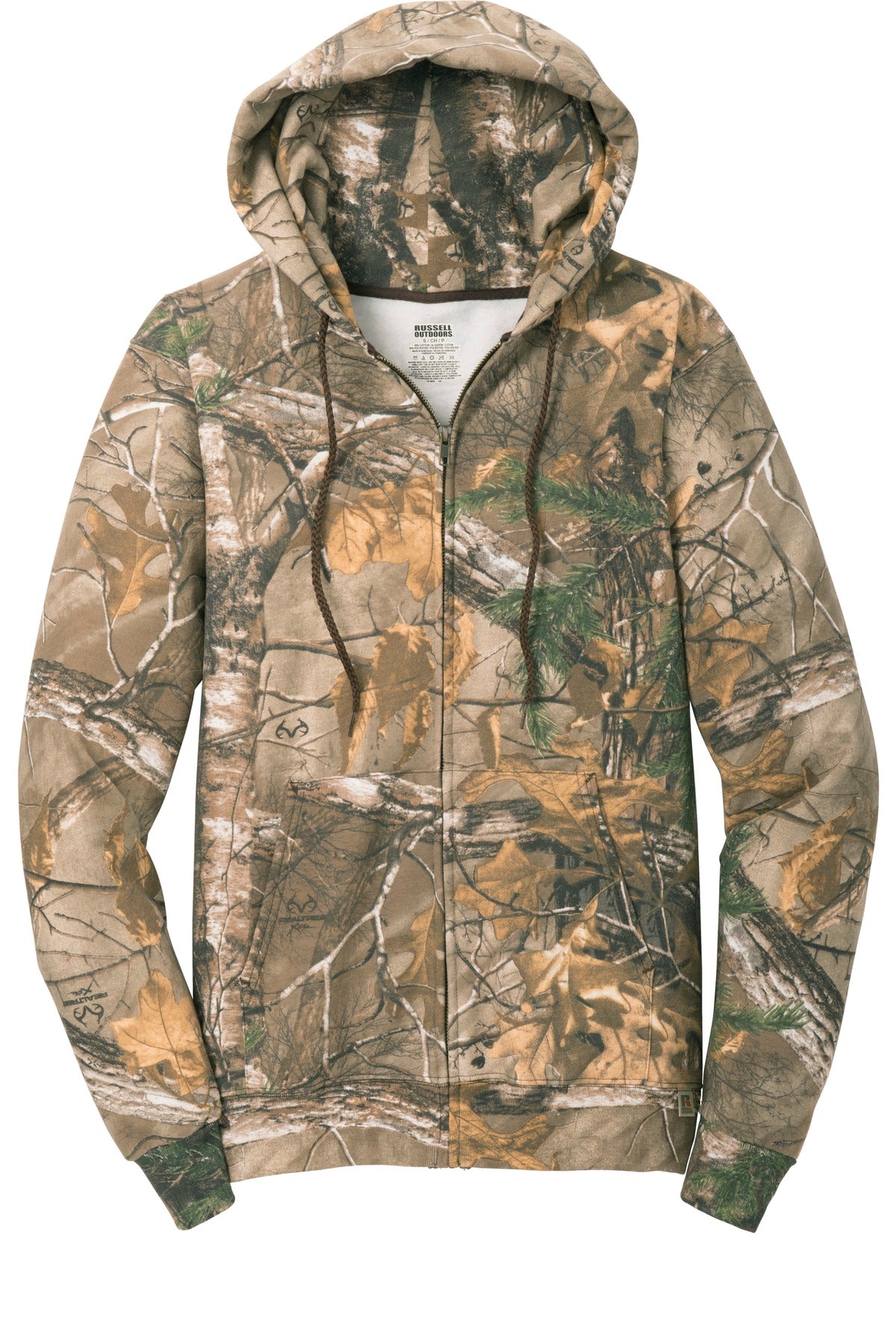 Russell Outdoors Men's Realtree Full-Zip Hooded Sweatshirt Mens Apparel Sweatshirts & Fleece