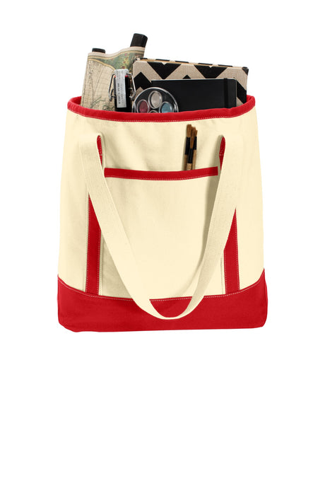 Port Authority Large Cotton Canvas Boat Tote. BG413 Unisex Accessories Bags & Backpacks