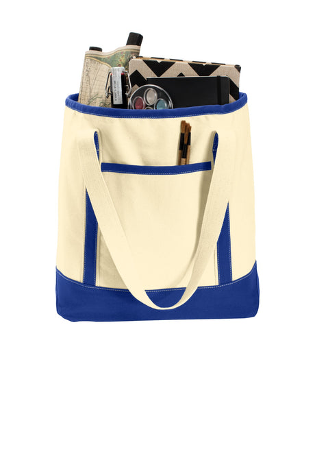 Port Authority Large Cotton Canvas Boat Tote. BG413 Unisex Accessories Bags & Backpacks