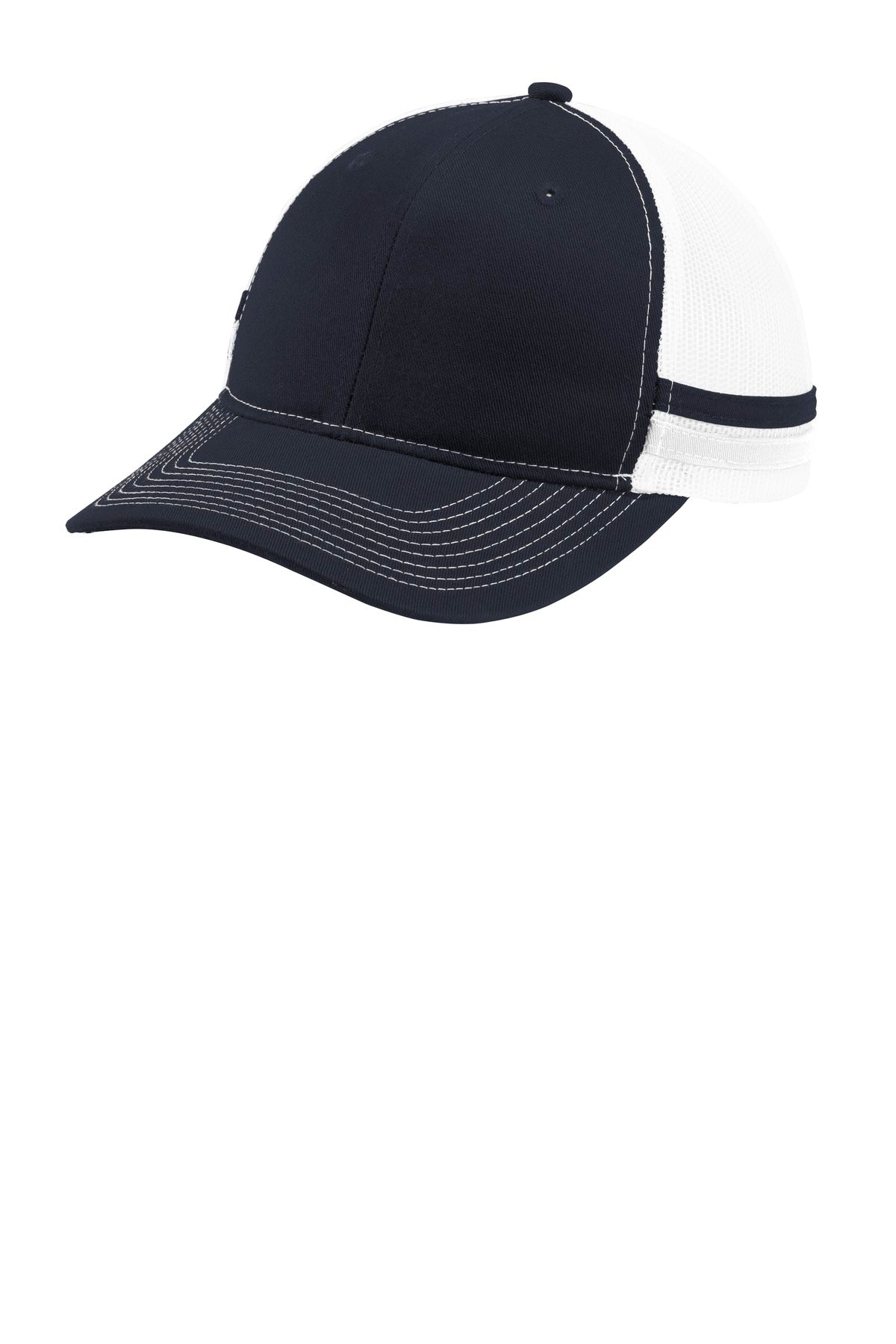 Port Authority Two-Stripe Snapback Trucker Cap Unisex Accessories Hats & Caps
