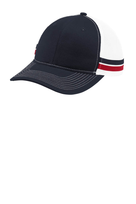 Port Authority Two-Stripe Snapback Trucker Cap Unisex Accessories Hats & Caps