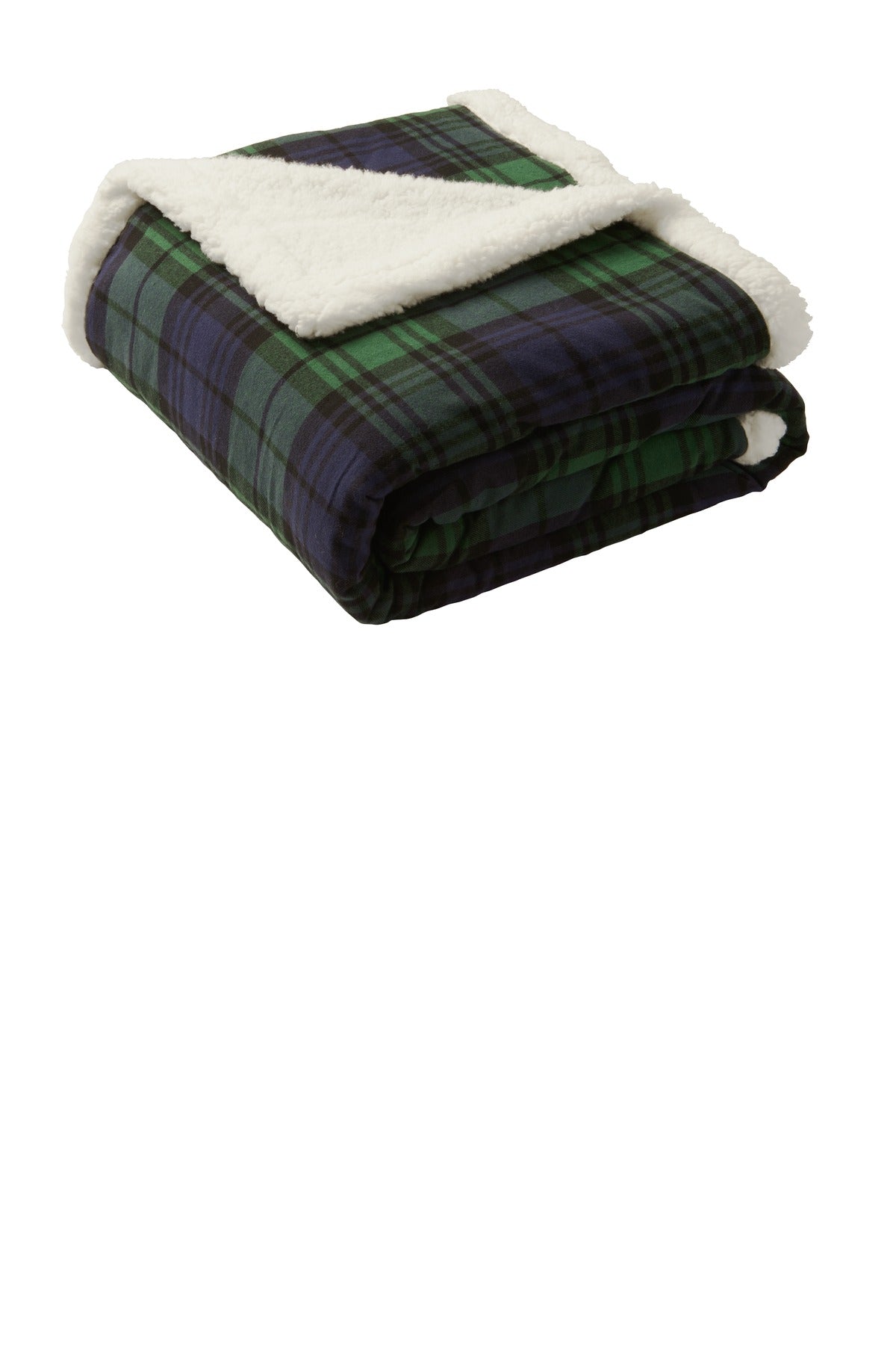 Port Authority Flannel Sherpa Blanket. BP43 Unisex Accessories Blankets