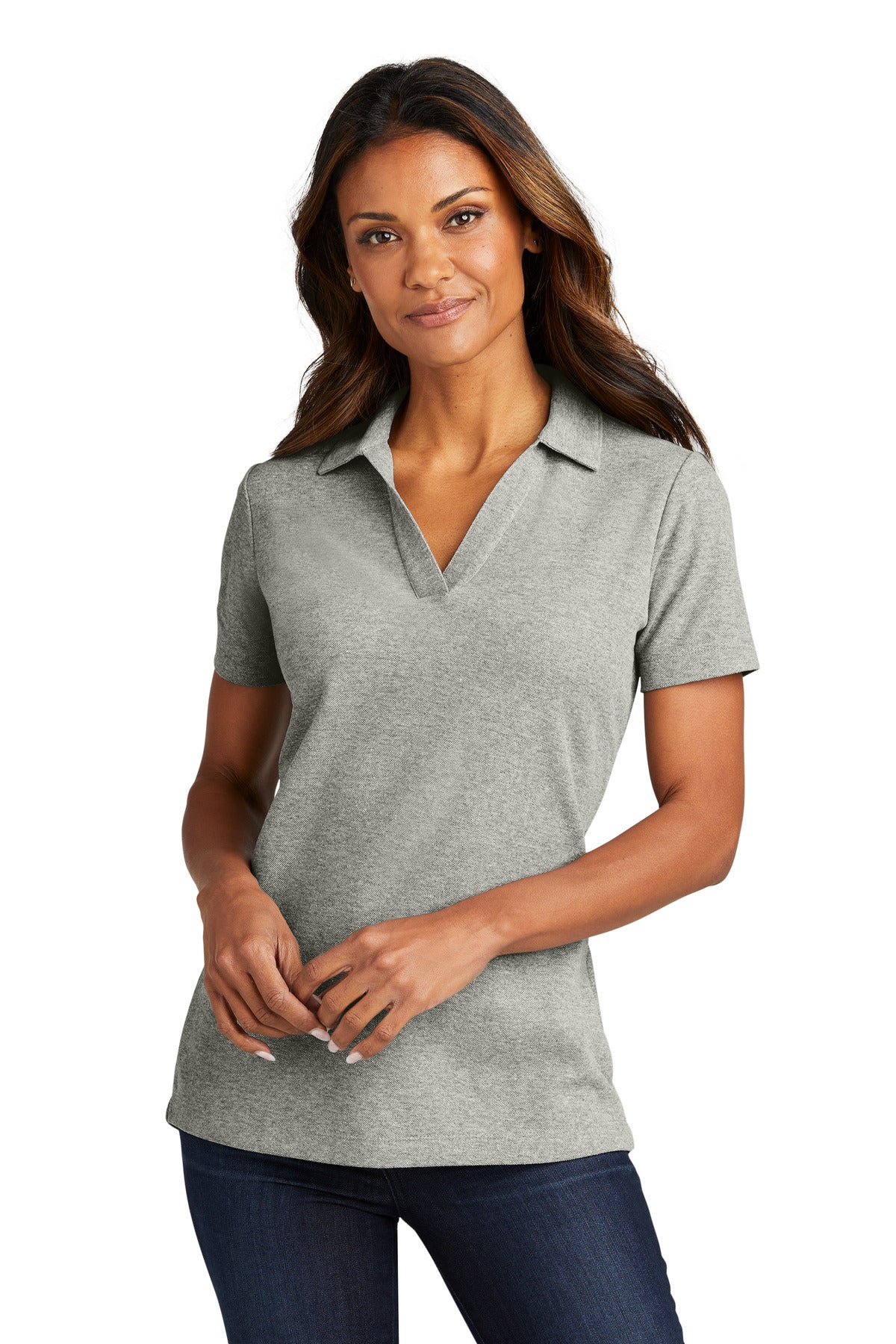 Port Authority Women's C-Free Cotton Blend Pique Polo LK867 Womens Apparel Shirts & Tops