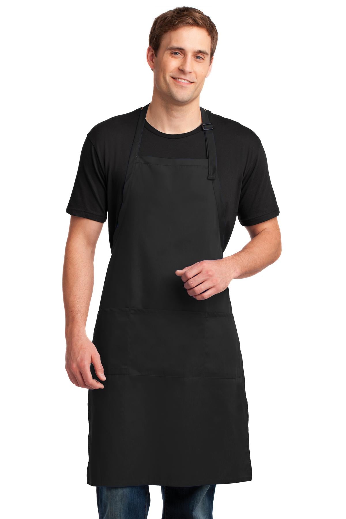 Port Authority Easy Care Extra Long Bib Apron with Stain Release Unisex Accessories Aprons