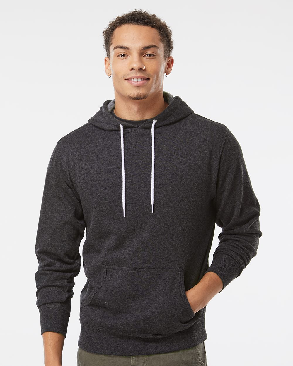 Independent Trading Co. Men's Lightweight Hooded Sweatshirt Mens Apparel Sweatshirts & Fleece