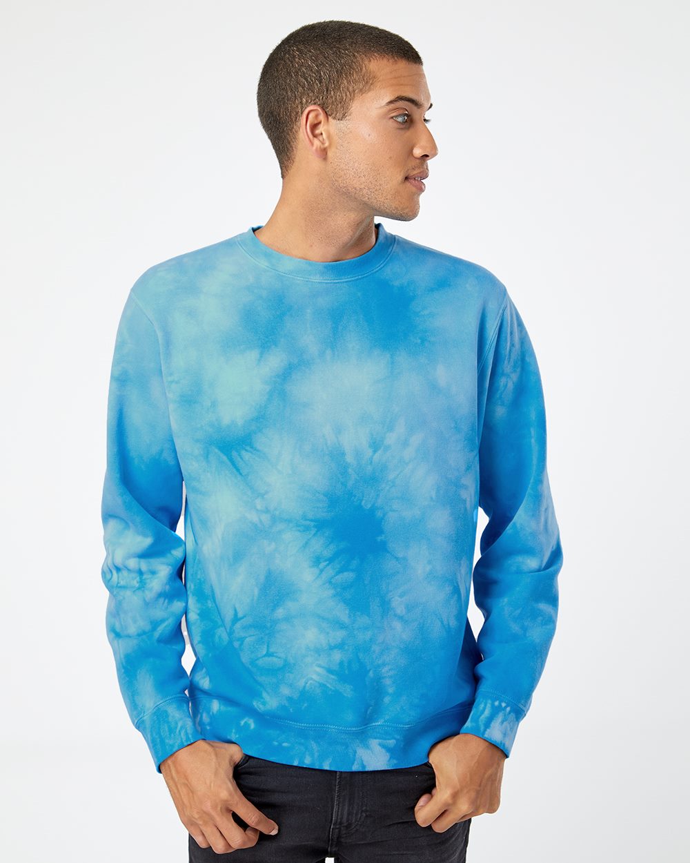 Independent Trading Co. Men's Midweight Tie-Dyed Sweatshirt Mens Apparel Sweatshirts & Fleece