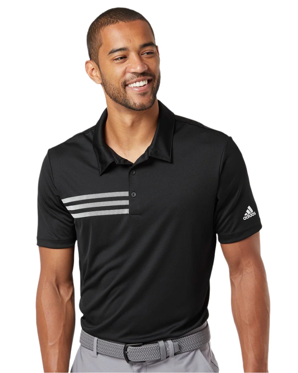 adidas Men's 3-Stripes Chest Polo Mens Apparel Shirts & Tops