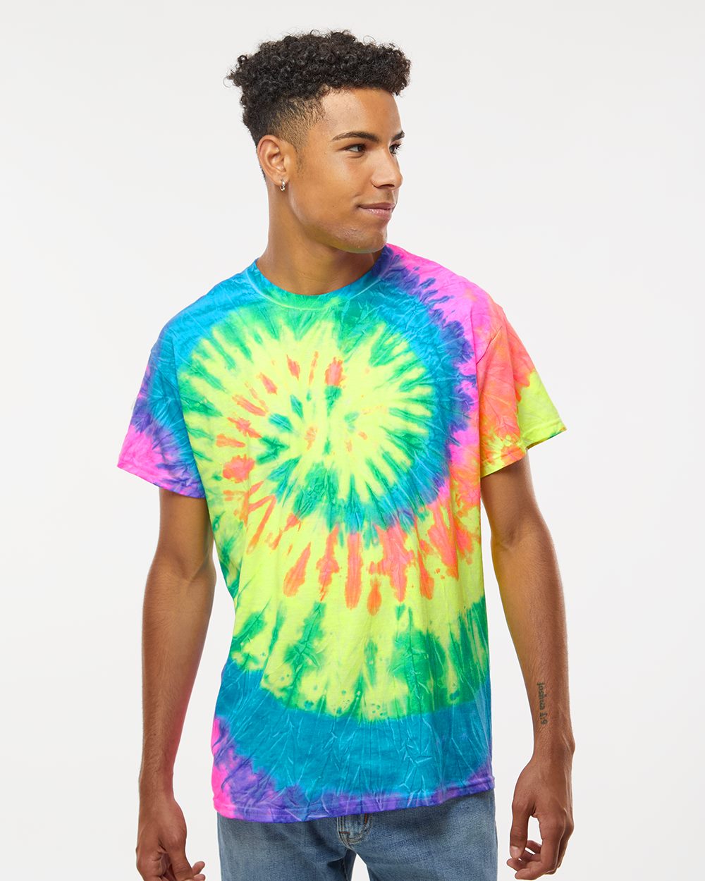 Colortone Men's Multi-Color Tie-Dyed T-Shirt Mens Apparel Shirts & Tops