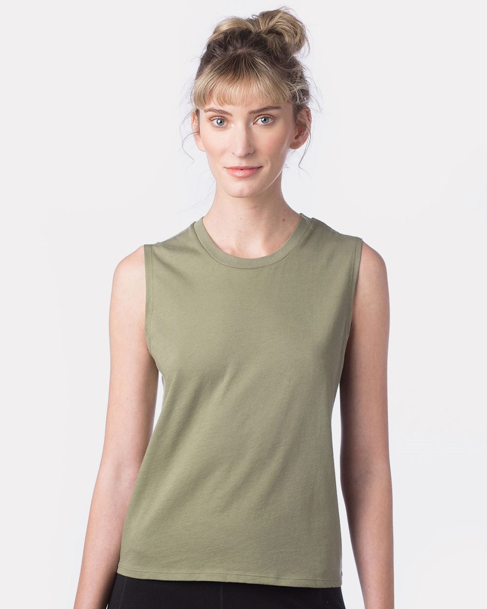 Alternative Women's Cotton Jersey Go-To Crop Muscle Tank Womens Apparel Shirts & Tops