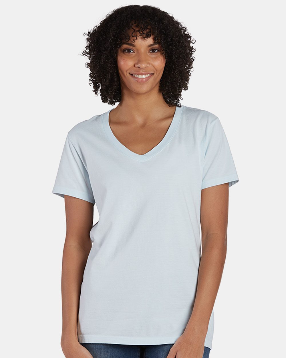 Hanes ComfortWash by Hanes Garment-Dyed Women's V-Neck T-Shirt Womens Apparel Shirts & Tops