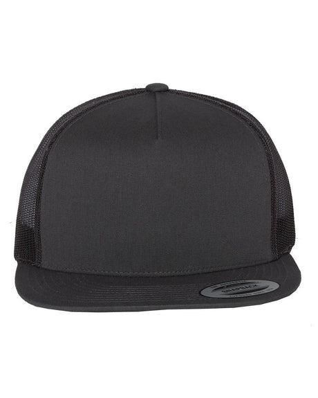 YP Classics Flat Bill Trucker Cap Unisex Accessories Hats & Caps