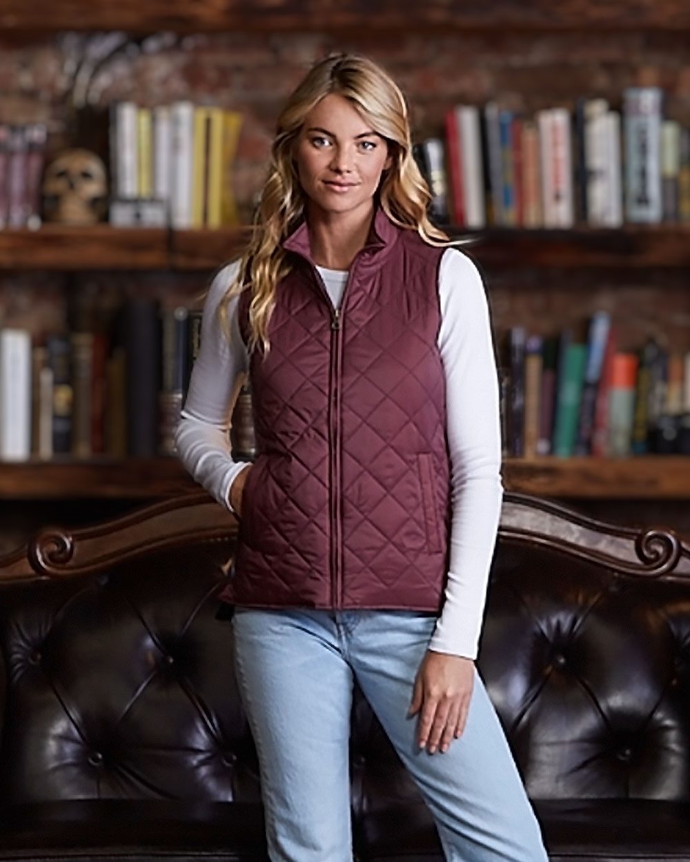 Weatherproof Women's Vintage Diamond Quilted Vest Womens Apparel Jackets & Vests