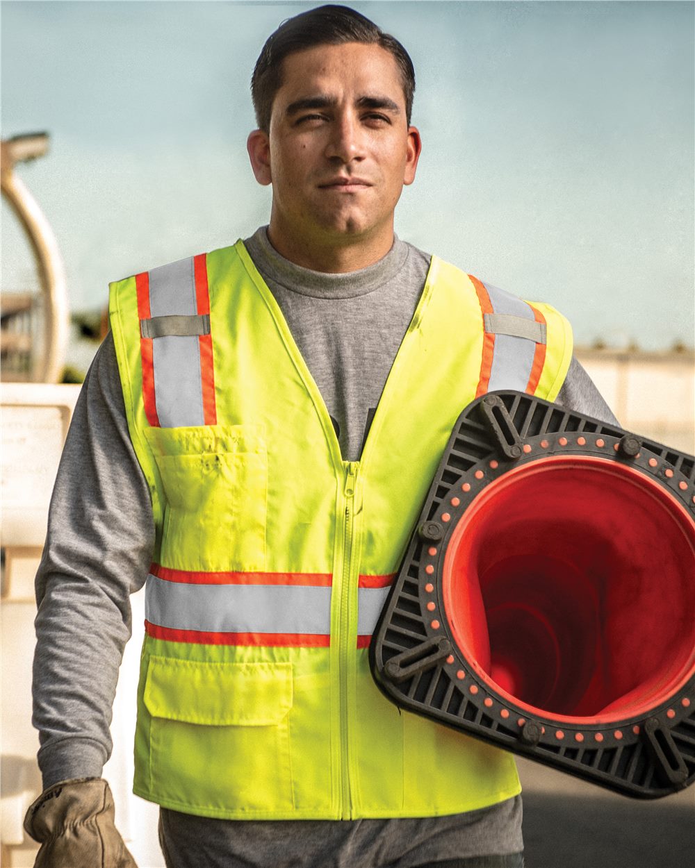 Kishigo Men's Ultra-Cool Solid Front Vest with Mesh Back Mens Apparel Jackets & Vests