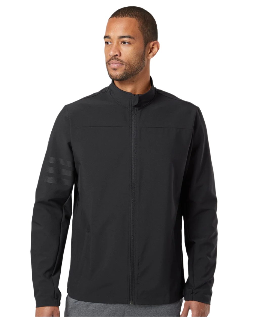 Adidas Men's 3-Stripes Full-Zip Jacket Mens Apparel Jackets & Vests