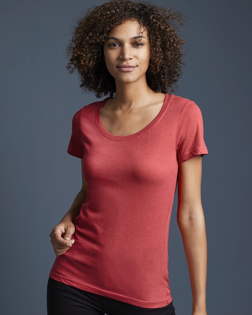 Anvil Women's Featherweight Scoopneck T-Shirt Womens Apparel Shirts & Tops