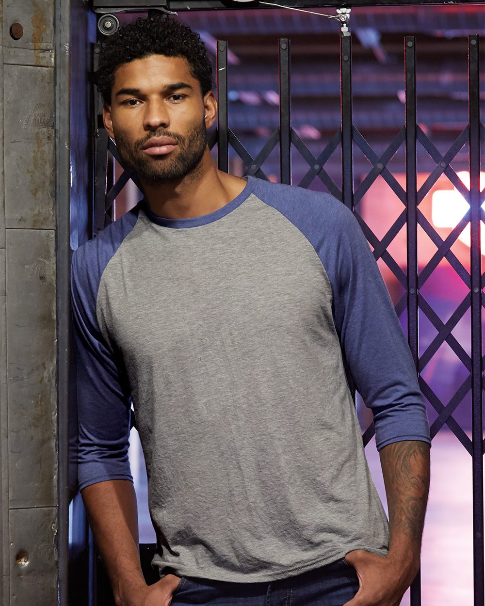 Anvil Men's Triblend Raglan Three-Quarter Sleeve T-Shirt Mens Apparel Shirts & Tops
