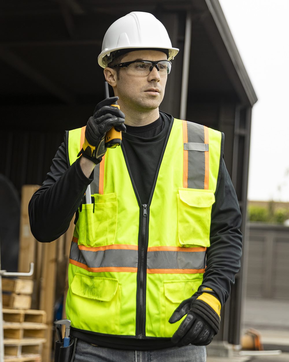 Kishigo Men's 6 Pocket Contrast Class 2 Vest Mens Apparel Jackets & Vests