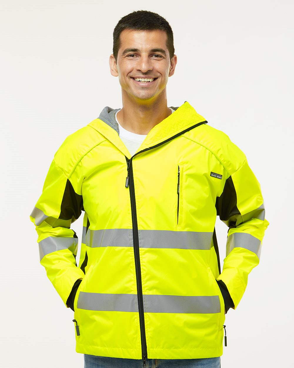 Kishigo Premium Black Series® Windbreaker Mens Apparel Jackets & Vests