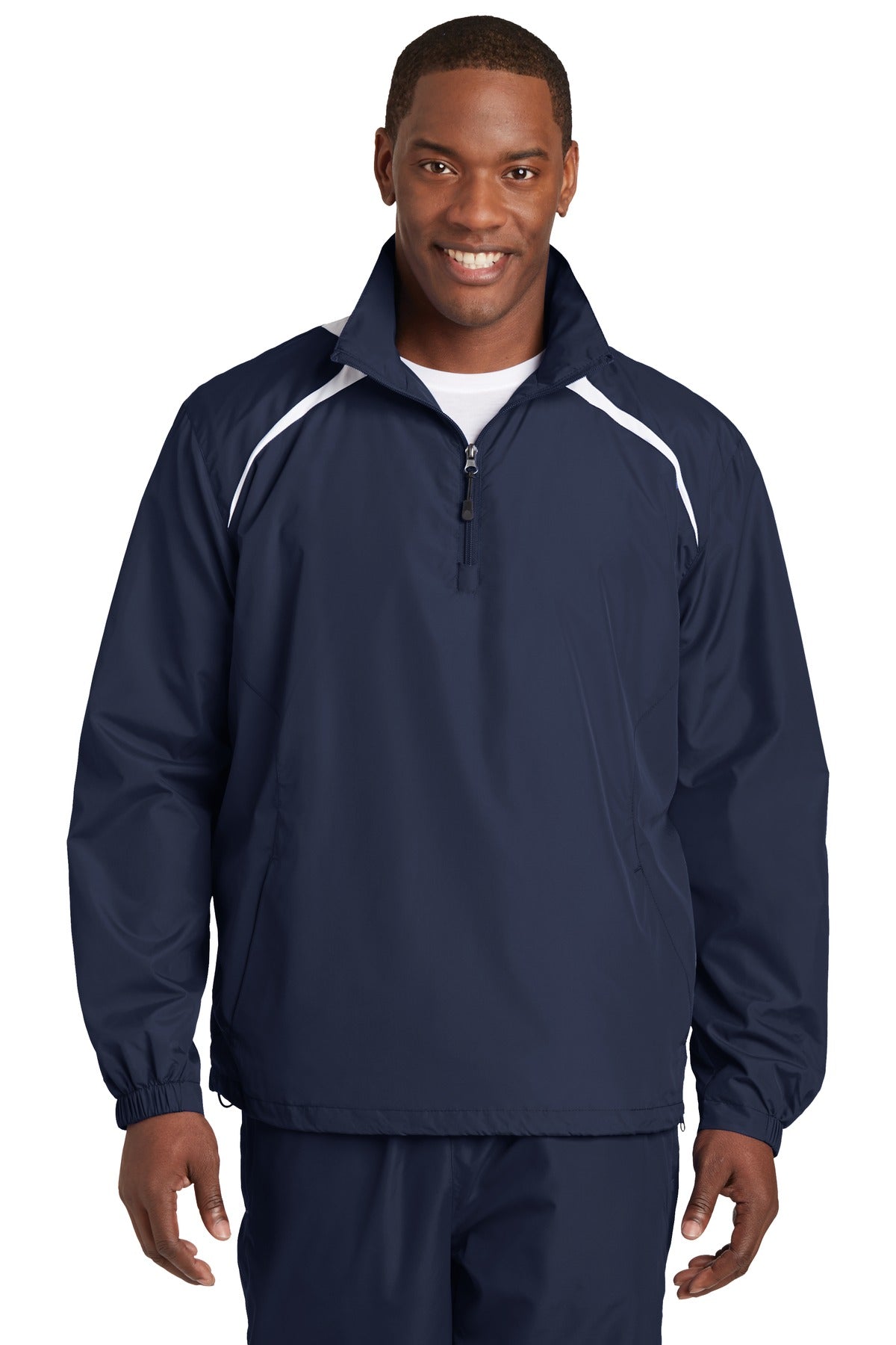 Sport-Tek Men's 1/2-Zip Wind Shirt Mens Apparel Jackets & Vests