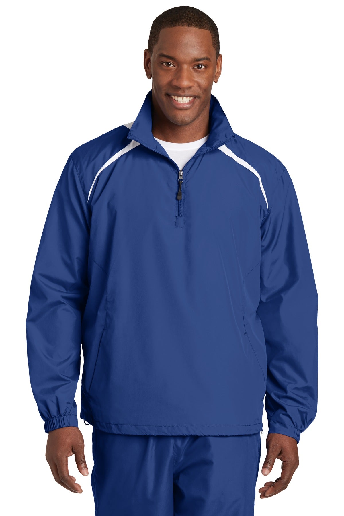Sport-Tek Men's 1/2-Zip Wind Shirt Mens Apparel Jackets & Vests