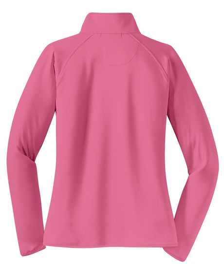 Sport-Tek Ladies Sport-Wick Stretch 1/2-Zip Pullover. LST850 1 of 2 Womens Apparel Sweatshirts & Fleece