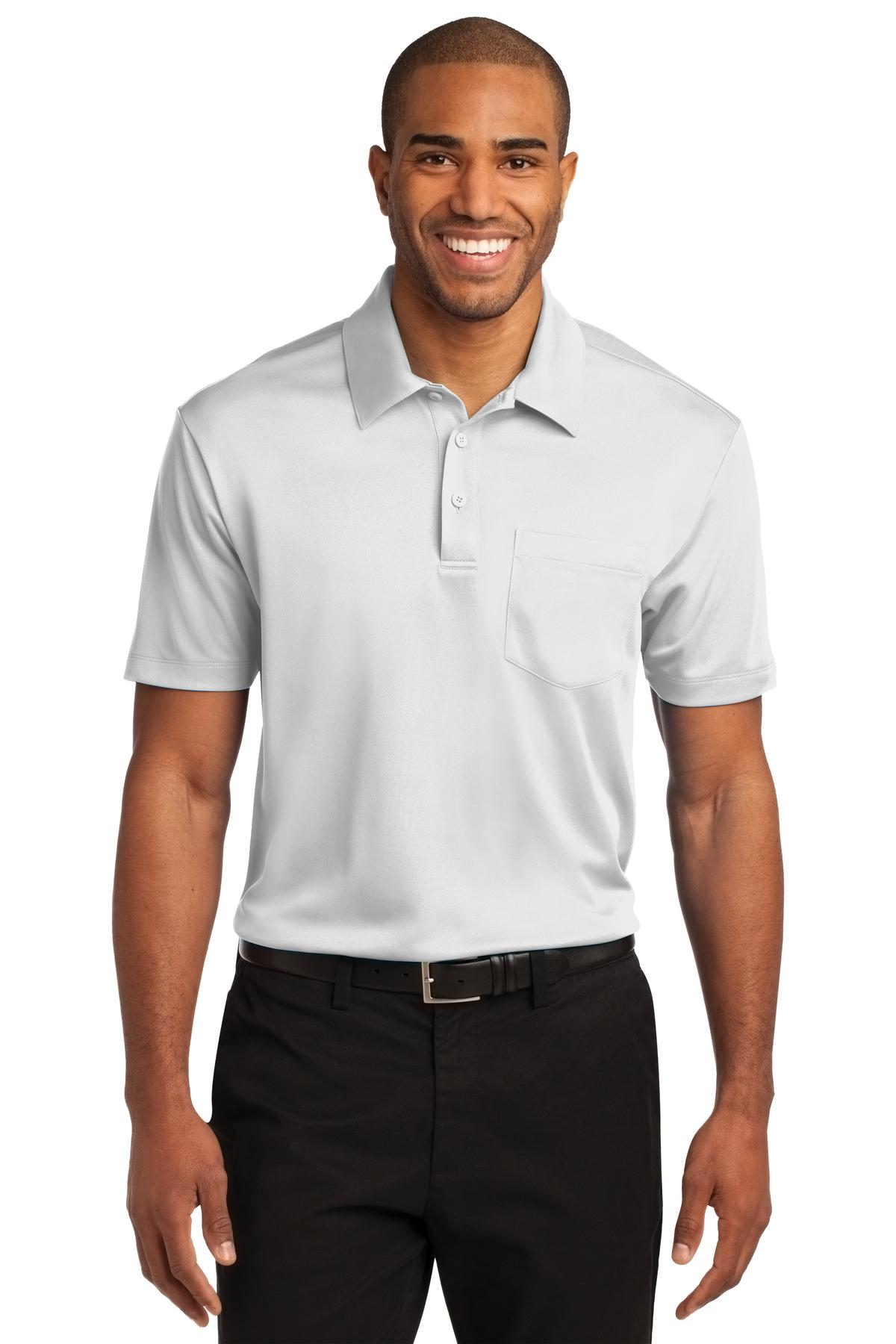 Port Authority Men's Silk Touch Performance Pocket Polo. K540P Mens Apparel Shirts & Tops