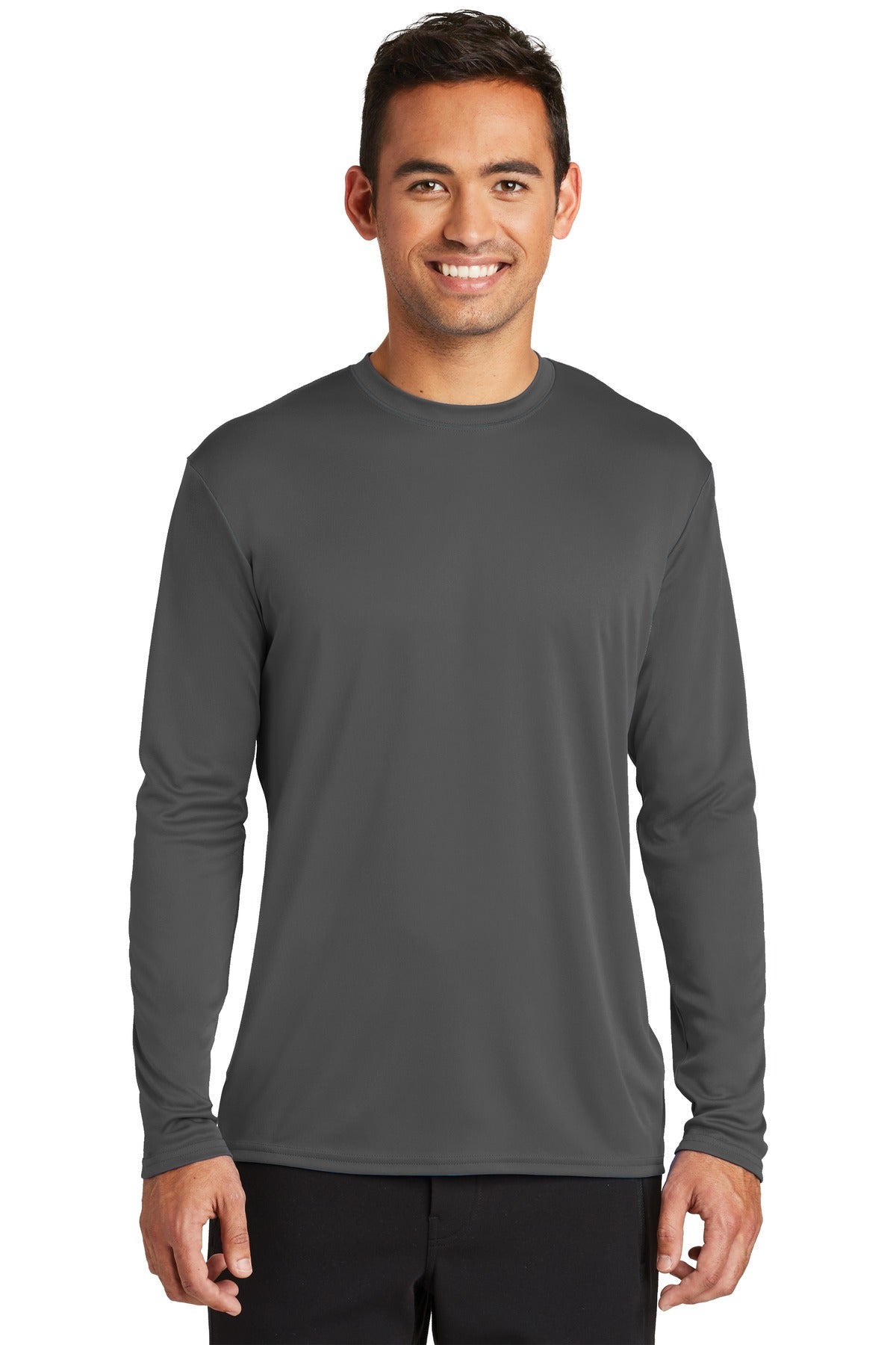 Port & Company Men's Long Sleeve Performance Tee Mens Apparel Shirts & Tops