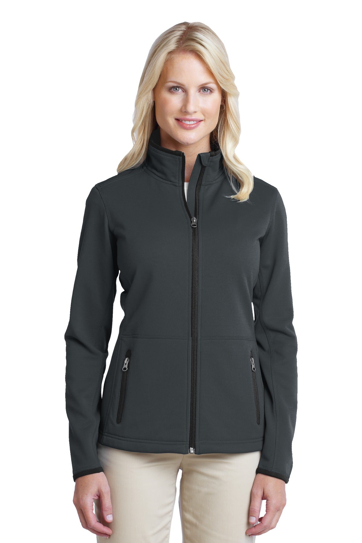 Port Authority Women's Pique Fleece Jacket. L222 Womens Apparel Jackets & Vests