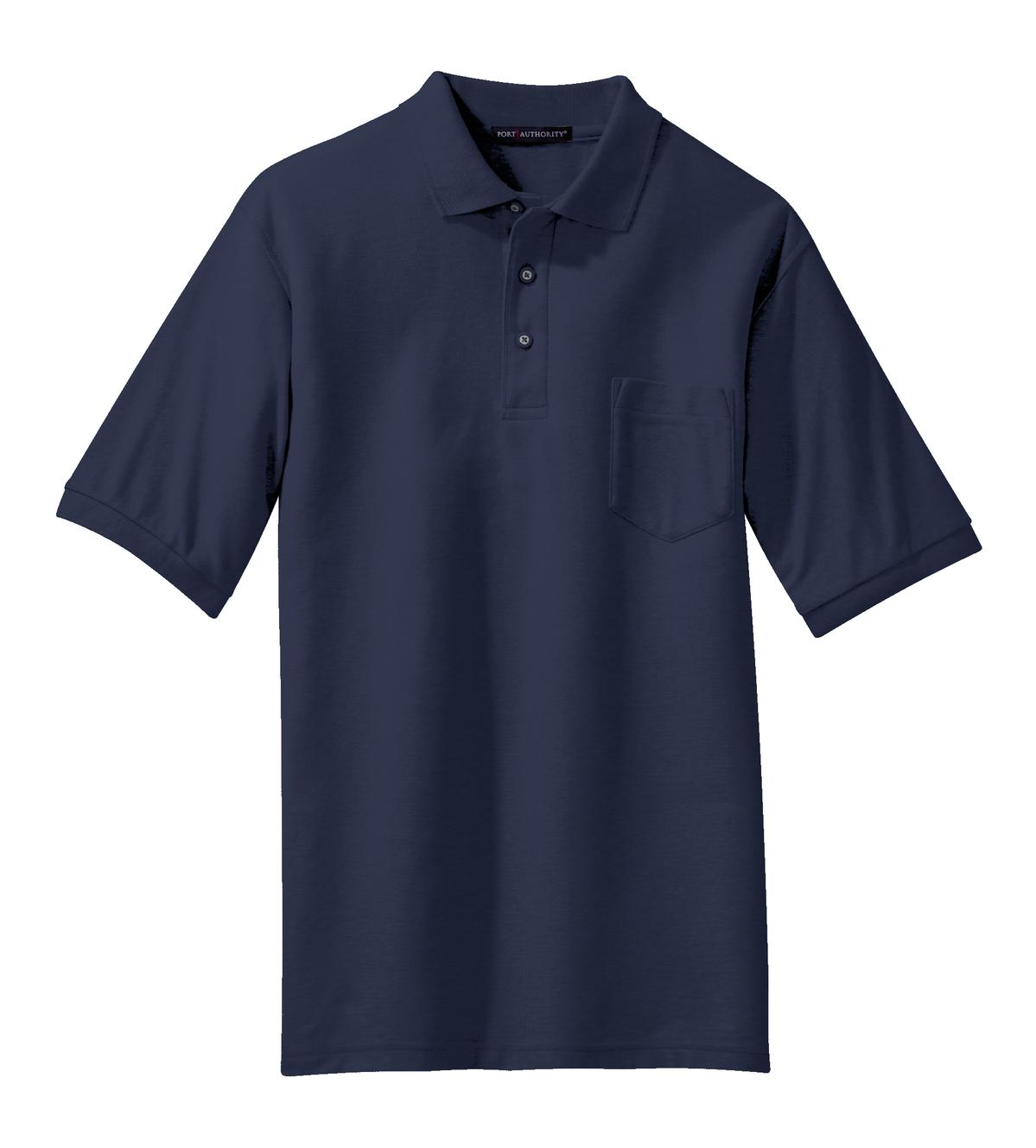 Port Authority Men's Silk Touch Polo with Pocket. K500P Mens Apparel Shirts & Tops