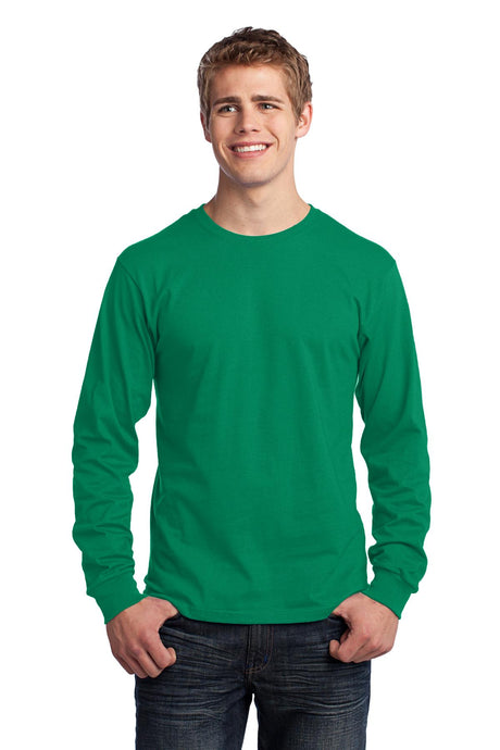 Port & Company Men's Long Sleeve Core Cotton Tee. PC54LS Mens Apparel Shirts & Tops
