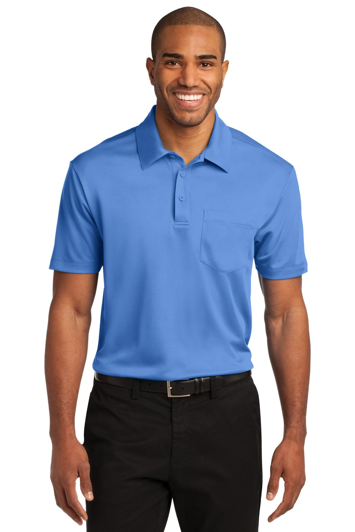 Port Authority Men's Silk Touch Performance Pocket Polo. K540P Mens Apparel Shirts & Tops