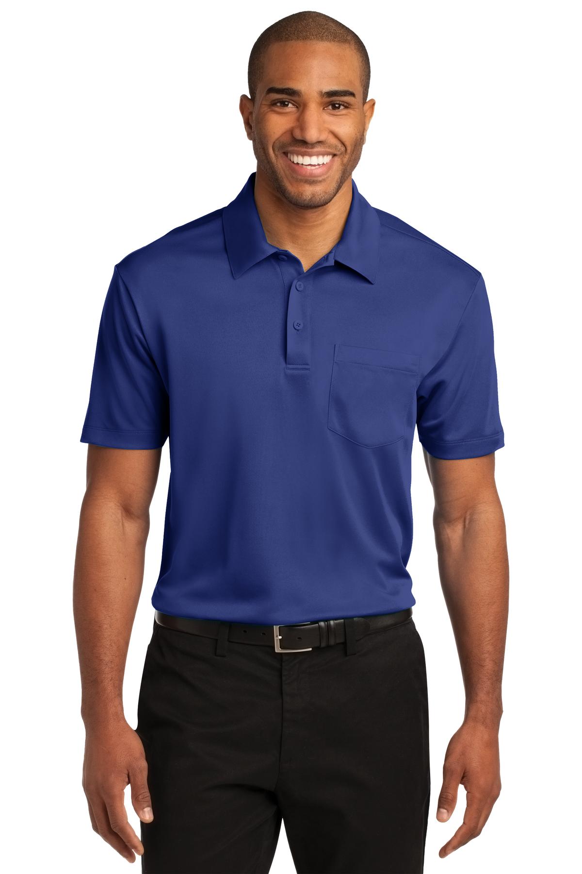 Port Authority Men's Silk Touch Performance Pocket Polo. K540P Mens Apparel Shirts & Tops