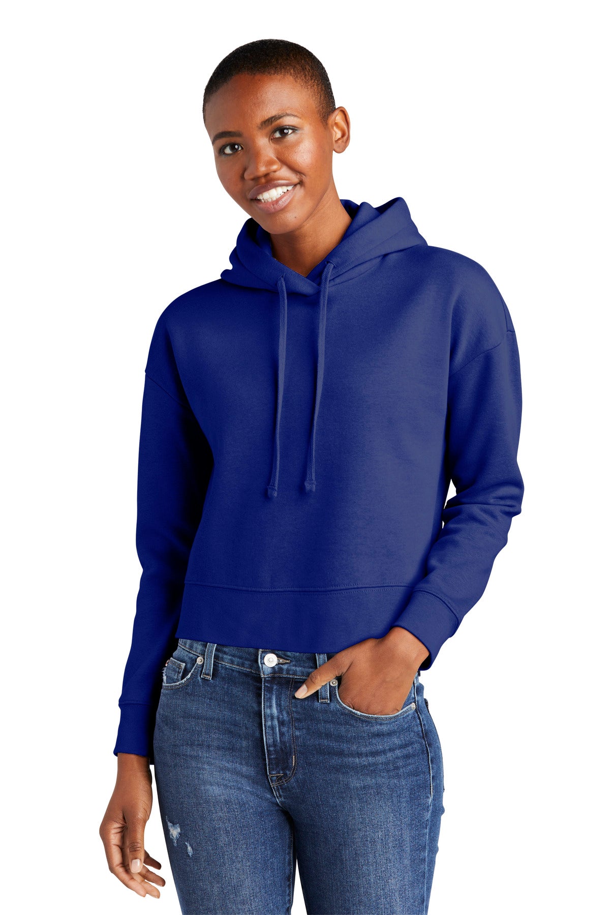 District Women's V.I.T. Fleece Hoodie DT6101 Womens Apparel Sweatshirts & Fleece